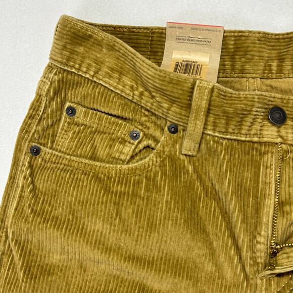 Levis Pants Womens 30x29 Brown Corduroy Stretch Preppy Casual NWT IRREGULAR 5222 - Picture 11 of 13